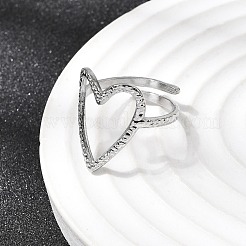 5 шт. открытые манжеты из нержавеющей стали 304 для женщин&nbsp;RJEW-K313-12P