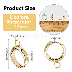 201 фурнитура для сережек-колец Huggie Hoop из нержавеющей стали&nbsp;FIND-DC0006-43A