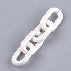 Кольца из искусственного жемчуга из акрила&nbsp;OACR-S024-36B