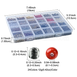 288 г 24 стилей 8/0 бисера&nbsp;SEED-FS0001-26A