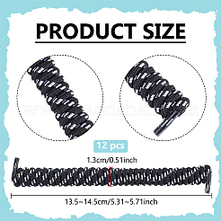 Шнурки из полиэстера и латекса с пружинами&nbsp;DIY-WH0723-030C