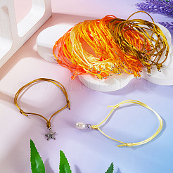 60шт 6 цвета нейлоновый шнур для изготовления браслета&nbsp;BJEW-TA00669