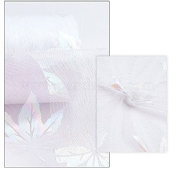 Осенняя тема кленовый лист узор органза лента&nbsp;OCOR-WH0057-11A