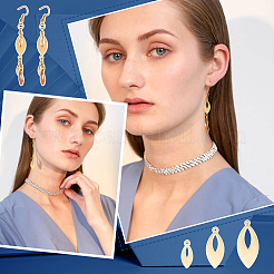 24 шт. 2 цвета 3 размера 201 подвески из нержавеющей стали&nbsp;STAS-UN0032-65