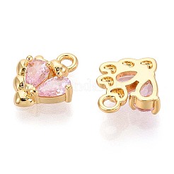 Латунные микро проложить кубического циркония подвески&nbsp;KK-N263-89G