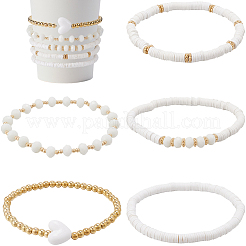 Полимерная глина и хрустальные бусины цепочка для чашек&nbsp;AJEW-WH20072-36B