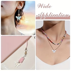 30шт 5 цвета сплава эмалевые подвески&nbsp;ENAM-YW0008-36