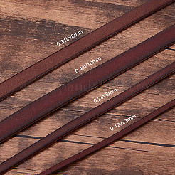 Плоский кожаный шнур для украшений&nbsp;WL-GF0001-06C-02