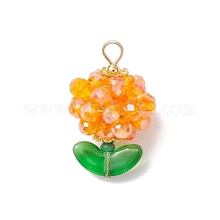 Цветок стеклянные подвески&nbsp;PALLOY-MZ00805