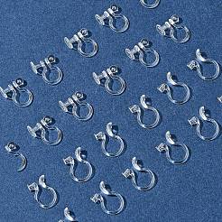 20 шт. 2 стиля пластиковых клипс-сережек-конвертеров&nbsp;KY-FS0001-27