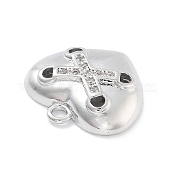 Латунные микропаве прозрачные подвески с фианитом&nbsp;ZIRC-I067-01B