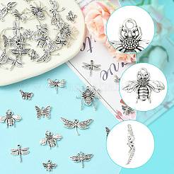 40шт 10 стиля подвески из сплава в тибетском стиле&nbsp;TIBEP-FS0001-45