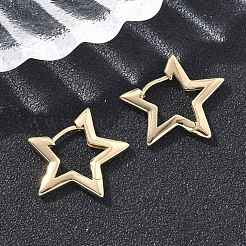 Латунные серьги обруча&nbsp;EJEW-D320-17G