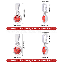 Цинк подвески Rhinestone сплава&nbsp;ALRI-PH0001-17-RS