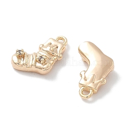 Подвески из прозрачного кубического циркония с микропейвом&nbsp;KK-M102-02G