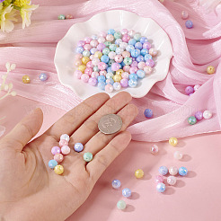 135 шт. 9-цветные антикоррозийные гальванические стеклянные бусины&nbsp;GLAA-TA0003-61