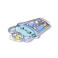 Прозрачные акриловые подвески с принтом&nbsp;LS-TACR-G042-01E