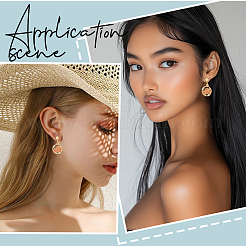 Латунные клипсы серьги выводы&nbsp;KK-BBC0021-50G