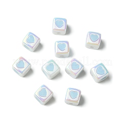 10 шт. непрозрачные акриловые эмалевые бусины&nbsp;ACRC-FS0001-02C