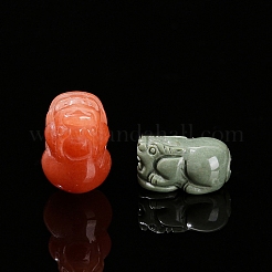 Окрашенный натуральный радужный агат алашан резные бусины&nbsp;PW-WGAE261-01