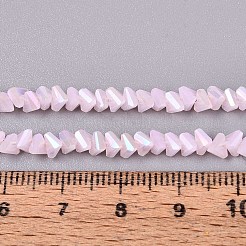 Гальванические стекляныне бусины&nbsp;GLAA-N023-4mm-32