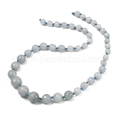 Бусины из натурального белого нефрита&nbsp;G-Z105-A01-01B