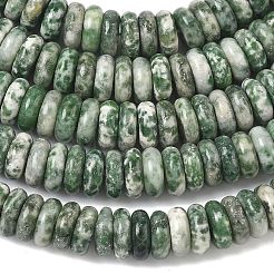 Натуральные зеленые пятна яшмовых нитей&nbsp;G-G329-A01-3x8mm