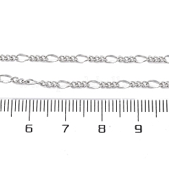 Латунные цепочки Фигаро ожерелья для женщин&nbsp;NJEW-D302-01P