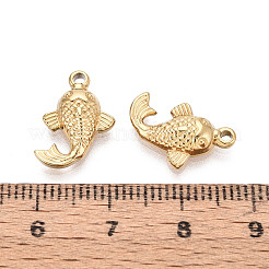 Текстурированные подвески-рыбки из нержавеющей стали 304&nbsp;STAS-T072-57G