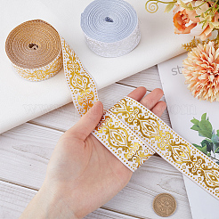 2 рулон 2-х цветной репсовой ленты из полиэстера и шелка в этническом стиле&nbsp;OCOR-GF0003-68