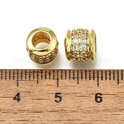 Латунь микропаве прозрачный кубический цирконий европейский бисер&nbsp;LS-ZIRC-I070-096G