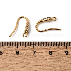 Крючки для сережек из нержавеющей стали 304 со стразами&nbsp;STAS-B128-43G
