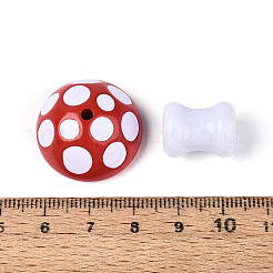 2 шт. непрозрачные акриловые эмалевые бусины&nbsp;MACR-N018-15G