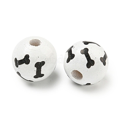 Набивные деревянные европейские бусины&nbsp;WOOD-G022-04A