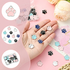 50шт 5 цвета сплава эмалевые подвески&nbsp;ENAM-FS0002-29