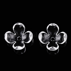 4-лепестковые прозрачные акриловые шарики&nbsp;X-FACR-T001-09A