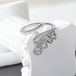 Латунные кольца из манжеты с прозрачным цирконием&nbsp;FS-WG905BE-01