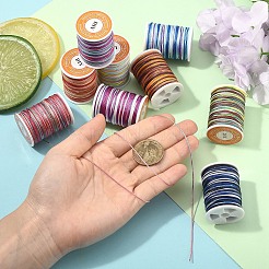 9 рулон 9-х цветной сегментно окрашенной полиэфирной нити&nbsp;NWIR-YW0001-14