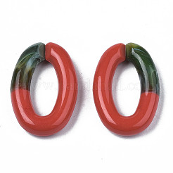 Двухцветные непрозрачные акриловые кольца&nbsp;OACR-S038-035E