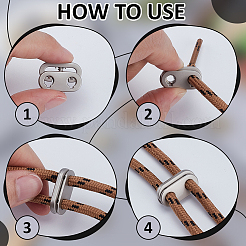 24 шт. 2-цветные литые пружинные шнуровые замки&nbsp;FIND-FG0005-27