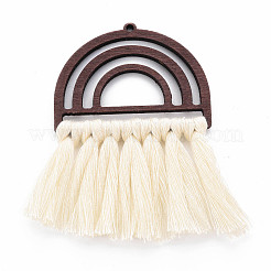 Кулоны с кисточкой из поликоттона (полиэстера)&nbsp;LS-X-FIND-T052-14D