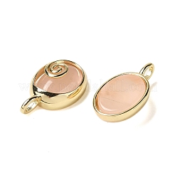 Естественно розового кварца овальных подвесок&nbsp;G-K371-01G-05