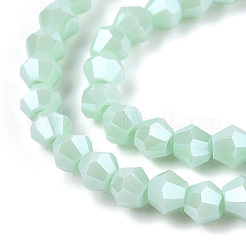 Непрозрачные однотонные гальванические стеклянные бусины&nbsp;LS-EGLA-A039-P2mm-A20