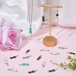 88шт 4 цвета сплава эмалевые подвески&nbsp;ENAM-BM0001-05