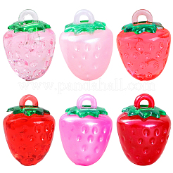 48шт 6 цвета прозрачные подвески из смолы&nbsp;RESI-SC0036-63B