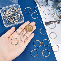 50 шт. соединительные кольца из сплава в тибетском стиле&nbsp;FIND-UN0002-01AS