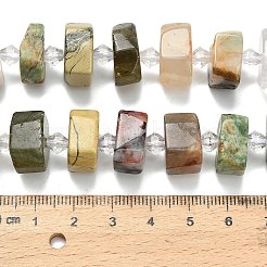 Нити бусин из натурального желтого гематоидного кварца&nbsp;G-L642-H07-01