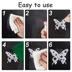 Водостойкие ПВХ оконные пленки клейкие наклейки&nbsp;DIY-WH0430-945