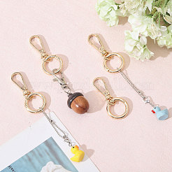 Поворотные застежки-лобстеры из сплава и пружинные кольца&nbsp;HJEW-CA00006-02