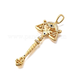 Латунные микро проложить кубического циркония большие кулоны&nbsp;X1-KK-B147-04G-12